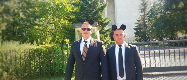 protest mickey mouse