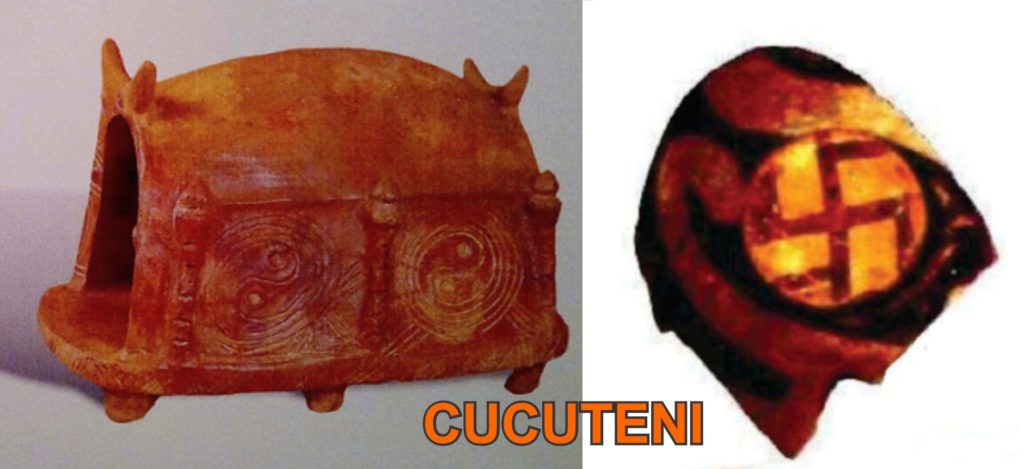 CUCUTENI svastica si Yin Yang