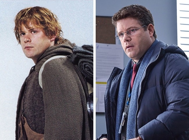 Samwise Gamgee (Sean Astin). Deși a mai jucat, ulterior, și în alte filme, cel mai cunoscut rol al lui Sean Austin este cel al hobbitului Samwise Gamgee. În urmă cu 13 ani a scris o carte alături de Joseph Layden, în care și-a exprimat impresiile asupra perioadei în care a jucat în Stăpânul Inelelor.