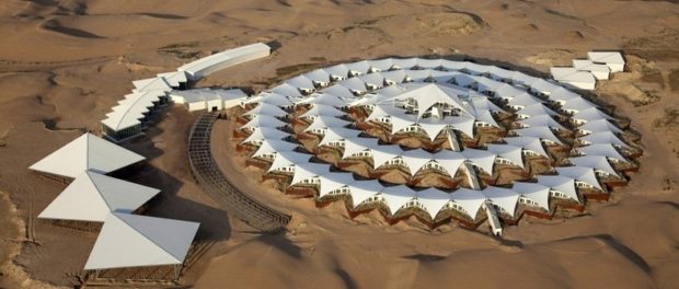 hotel in desert