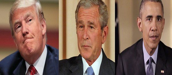 trump bush obama