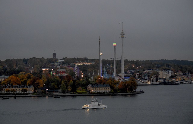 STOCKHOLM 20171017 Vy över Stockholms centrala delar på tisdagsmorgon. Foto: Jonas Ekströmer / TT / kod 10030