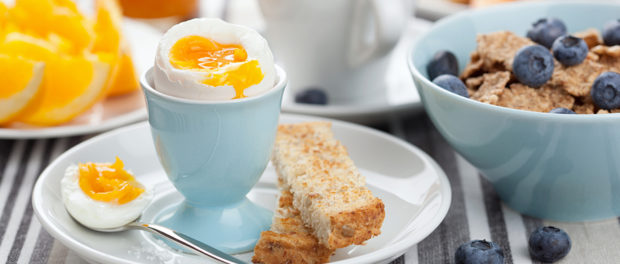 healthy breakfast with egg