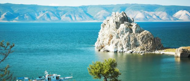 Mountain Burhan lake Baikal