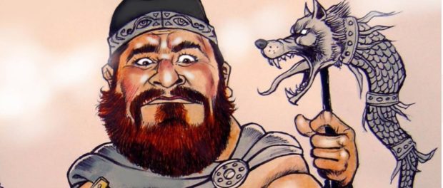 dac cu dracon caricatura