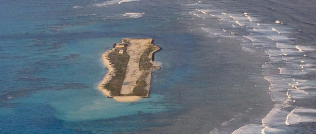 Tern Island (aerial), Hawaiian Leeward Islands