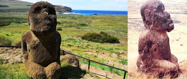 Moai, Insula Pastelui