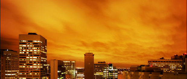 west_skyline_night_orange_clouds
