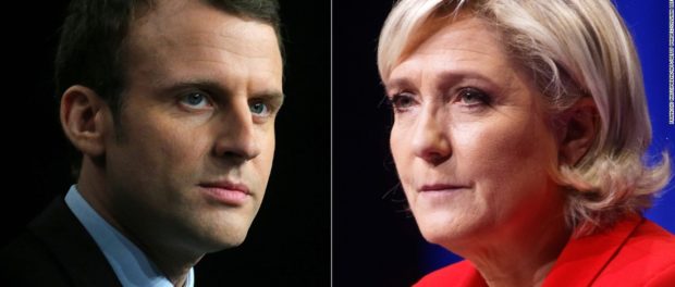 le pen macron