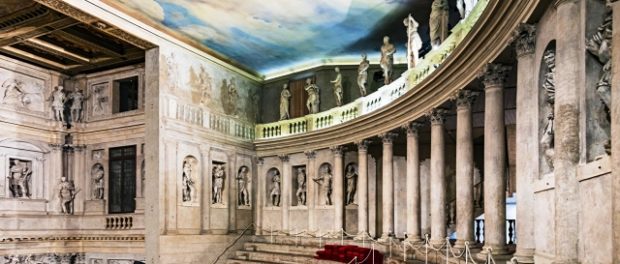 Interior of Teatro Olimpico (Vicenza) - Gradinata