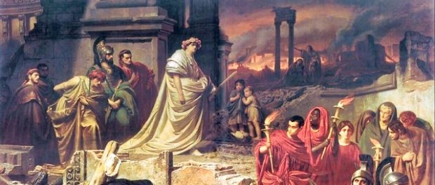 Karl_von_Piloty_Nero_Róma_égését_szemléli