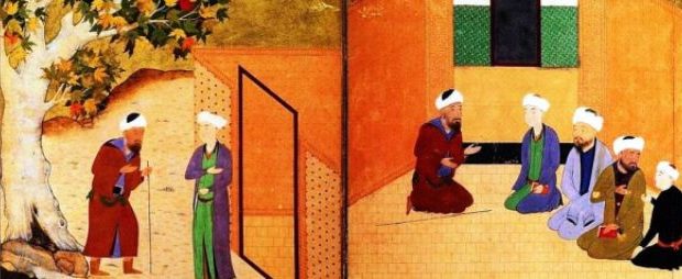 Sadi_and_the_youth_of_kashgar_Bukhara_1547