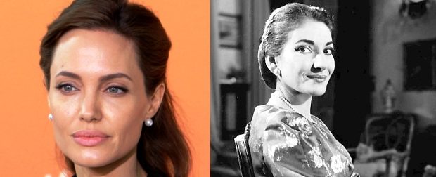 Angelina joie, maria callas