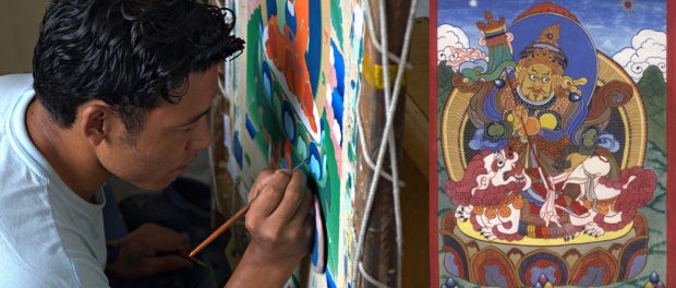 Thangka pictura tibetana
