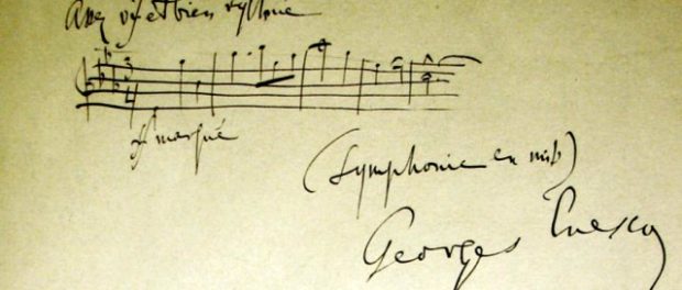 partitura G Enescu - capșa